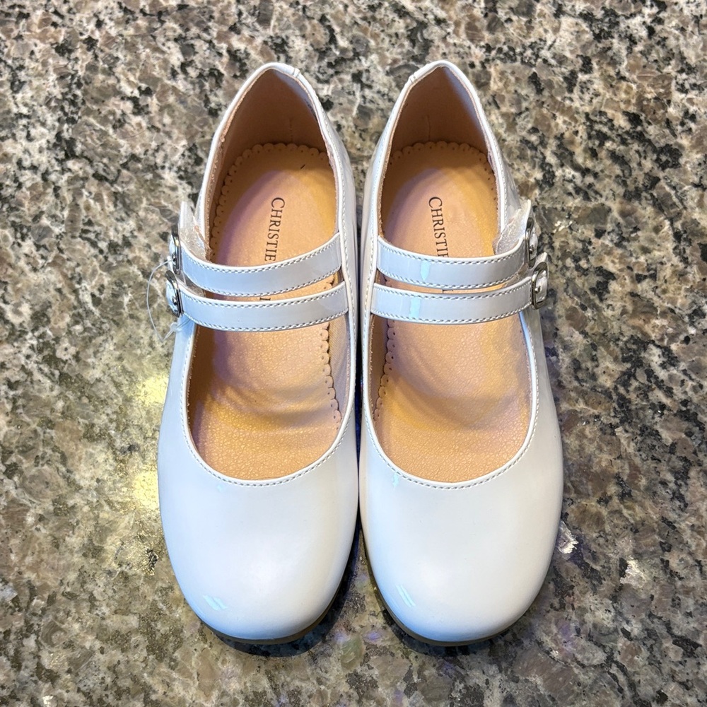 Christie Kids White Dress Shoes